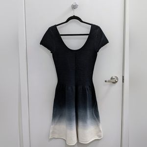SANDRO fit and flare gradient cotton dress (sz 2)